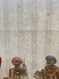 Indian Company School, Cotton Winders – c.1814 watercolour painting
