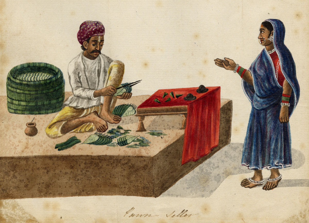 Indian Company School, Paan Seller – c.1814 watercolour painting