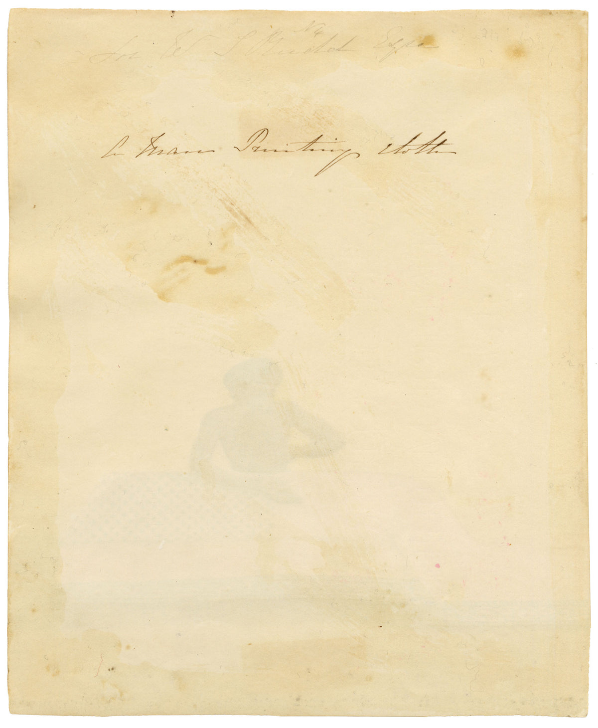 Indian Company School, A Man Hand Block Printing Calico Textiles – Early 19th-century watercolour painting