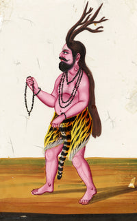 Indian Company School, Rishyashringa Hindu Sage – Mid-19th-century gouache painting