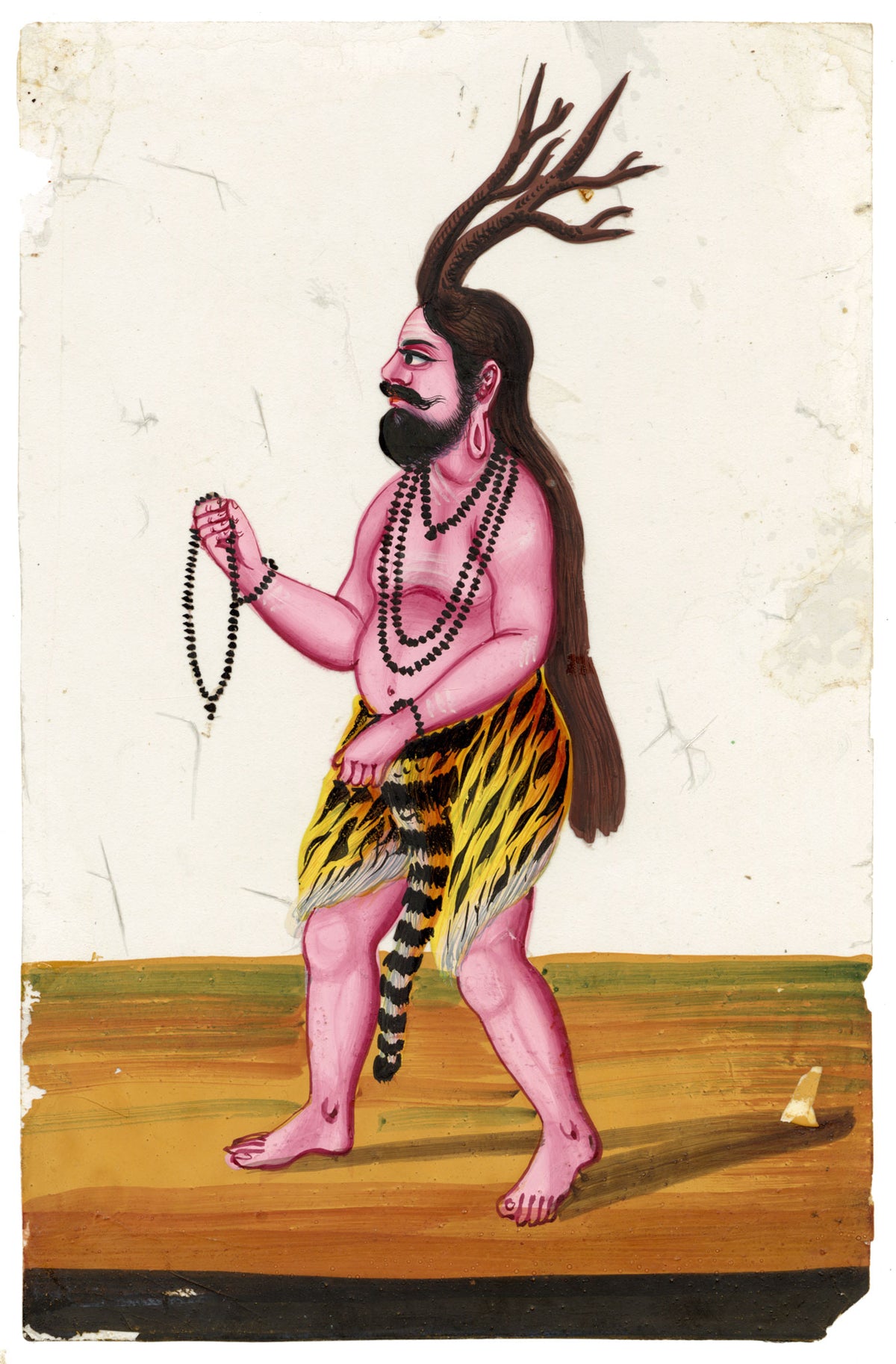 Indian Company School, Rishyashringa Hindu Sage – Mid-19th-century gouache painting