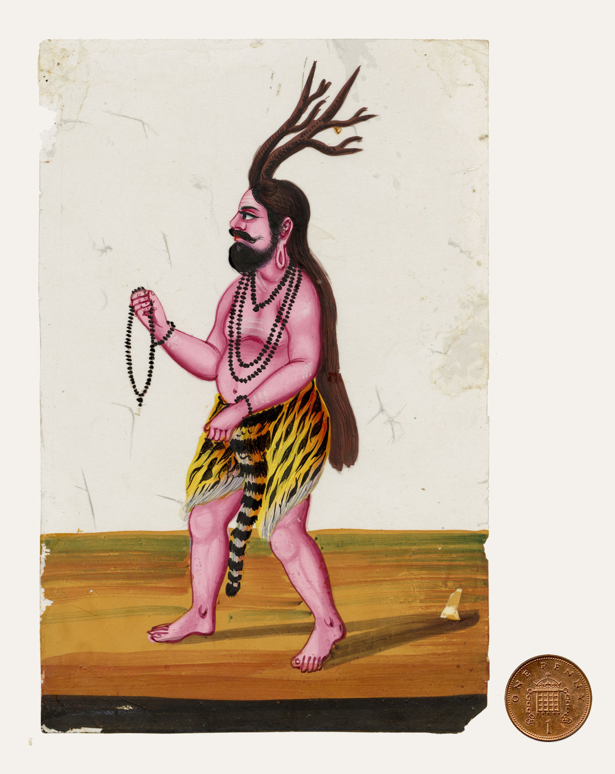 Indian Company School, Rishyashringa Hindu Sage – Mid-19th-century gouache painting