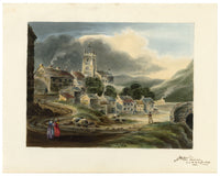 R.J. Blesard, Muker, Upper Swaledale, Yorkshire Dales – c.1833 watercolour painting