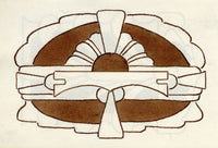 Pickford Robert Waller, Decorative Art Nouveau Design Motif – 1925 pen & ink drawing