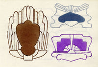 Pickford Robert Waller, Decorative Art Nouveau Design Three Motifs – 1925 pen & ink drawing