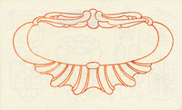 Pickford Robert Waller, Decorative Art Nouveau Design Motifs with Bird in Flight – 1914 pen & ink drawing