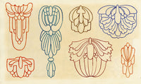 Pickford Robert Waller, Decorative Art Nouveau Design Japanese Cherry Blossom – 1914 pen & ink drawing