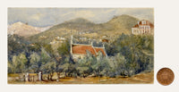 Elizabeth Middleton Powell, St Paul's, Cannes, French Riviera – 1871 watercolour painting