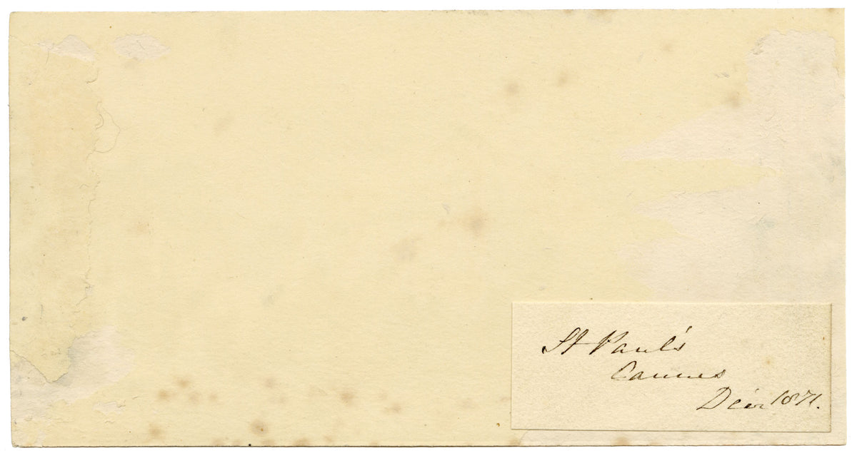 Elizabeth Middleton Powell, St Paul's, Cannes, French Riviera – 1871 watercolour painting