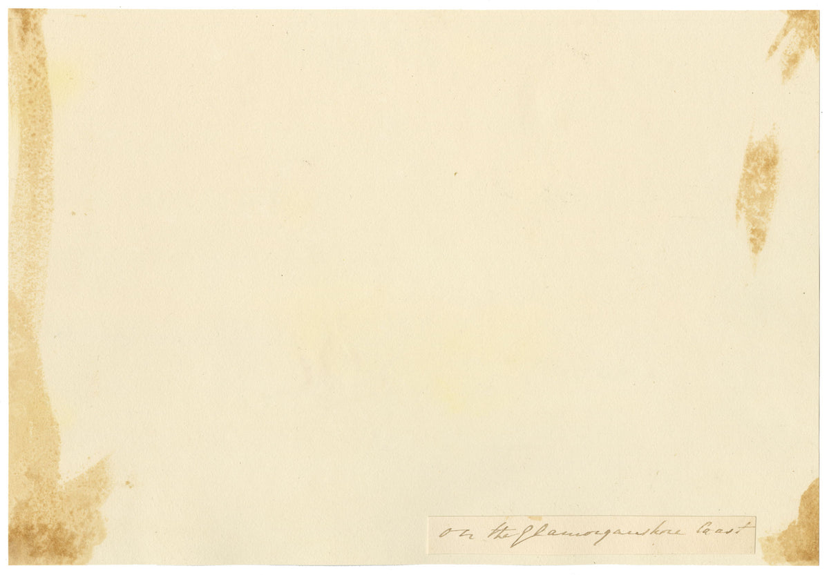 Elizabeth Middleton Powell, On the Glamorganshire Coast, South Wales – c.1863 watercolour painting