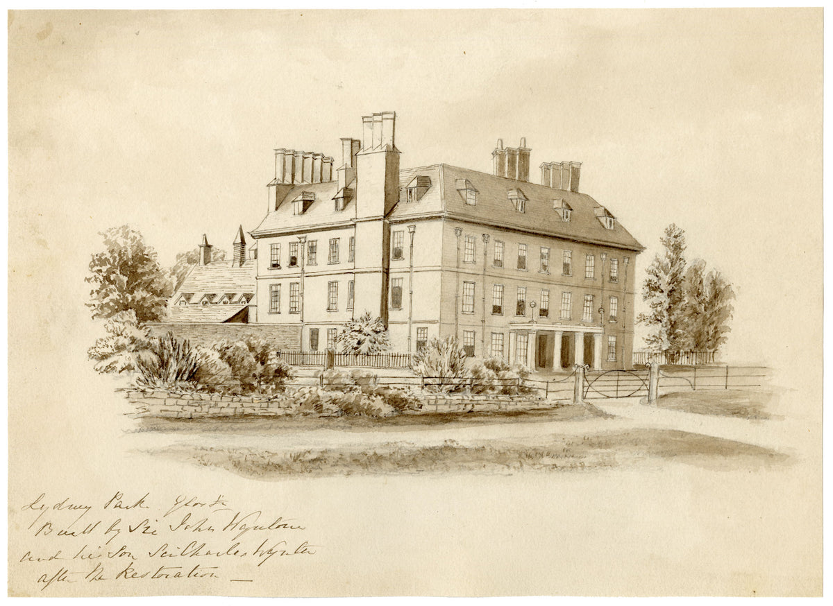 Elizabeth Middleton Powell, Lydney Park, Gloucestershire – c.1857 watercolour painting