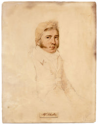 Alfred Edward Chalon RA, Portrait of Charles Battye of The Gore, Kensington, London Merchant  – Mid-19th-century watercolour painting