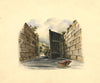Canal Barge Entering Lock – Original 19th-century watercolour painting