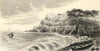 Shanklin Bay, Isle of Wight –Late 19th-century watercolour painting in grisaille