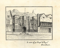 Bahía de Shanklin, Isla de Wight – Pintura de acuarela en grisalla de finales del siglo XIX