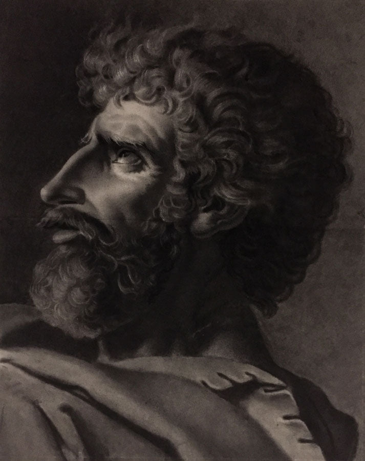 Jacques-Louis David Oath of the Horatii – Early 19th-century black chalk drawing
