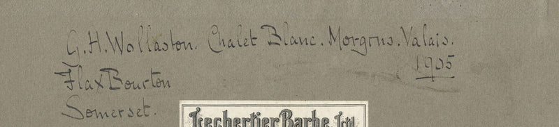 G.H. Wollaston, Mountain Huts, Aralla, Spain – Early 20th-century ink drawing