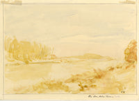Vernon Wethered NEAC, River Arno, Florence, Italy – 1922 watercolour painting