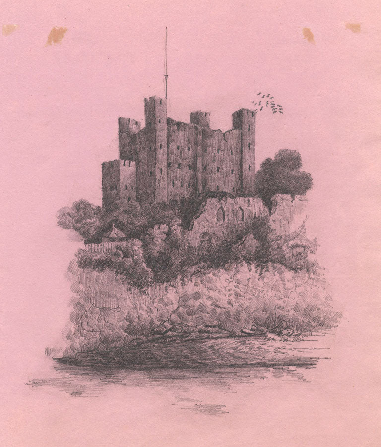 Richmond Castle – Original 1835 graphite drawing