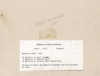 Frederick George Reynolds, Acantilados de la isla de Wight, acuarela del siglo XIX