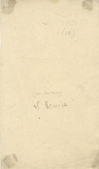 Atribuido por James Holland OWS, Estudio de Venecia – Dibujo a grafito de principios del siglo XIX