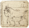 Charles Loraine-Smith, Horse Lead to Stables – Early 19th-century ink drawing