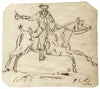 Charles Loraine-Smith, Gentleman on Horseback – Original 1833 pen & ink drawing