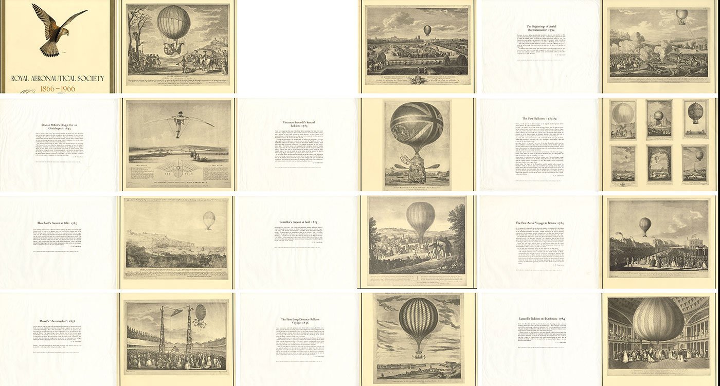12 prints to mark the Centenary of the Royal Aeronautical Society 1966