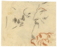 William Lock il Giovane, Studi di ritratto di un uomo di profilo – disegno del 1780 circa