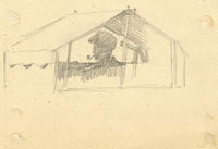 Kenneth E. Wootton, Dettagli della barca, Lincoln – Disegno originale a grafite degli anni '40