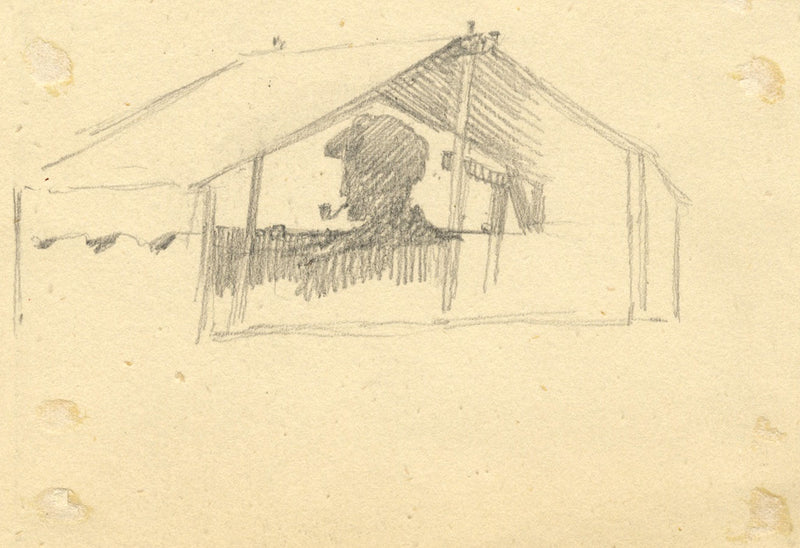 Kenneth E. Wootton, Dettagli della barca, Lincoln – Disegno originale a grafite degli anni '40