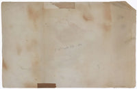 E.W., Mountain View with Lake & Hut, Horrà – Original 1891 watercolour painting