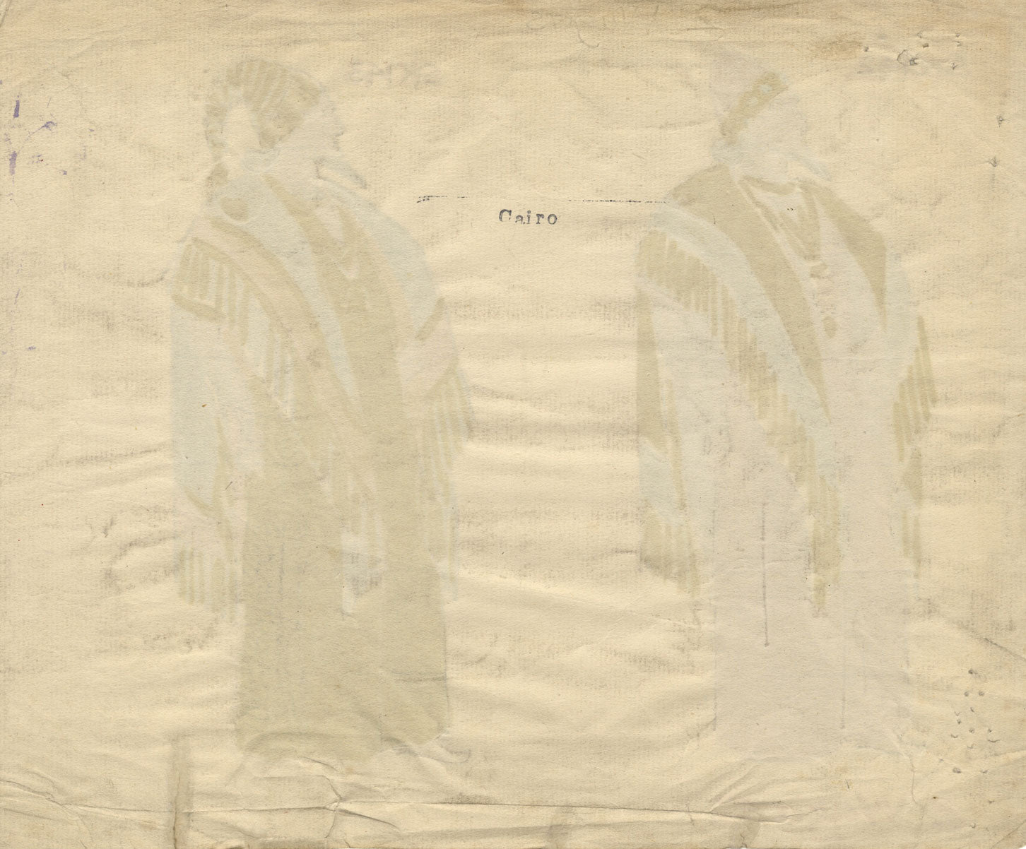 Costumista ispirato a Percy Anderson, costumi teatrali per 'Il Cairo' 1921 Wazirs