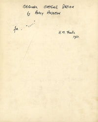 Costumista ispirato a Percy Anderson, costumi per 'Il Cairo' 1921: Due Visir