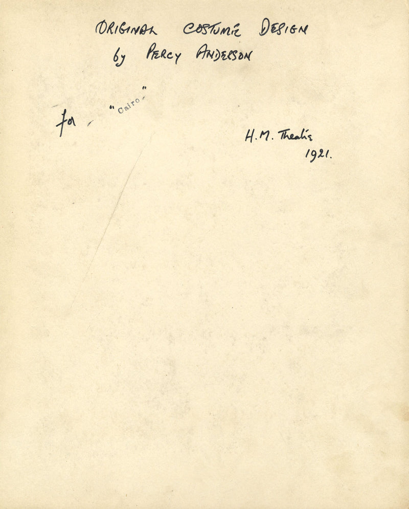 Costumista ispirato a Percy Anderson, costumi per 'Il Cairo' 1921: Due Visir