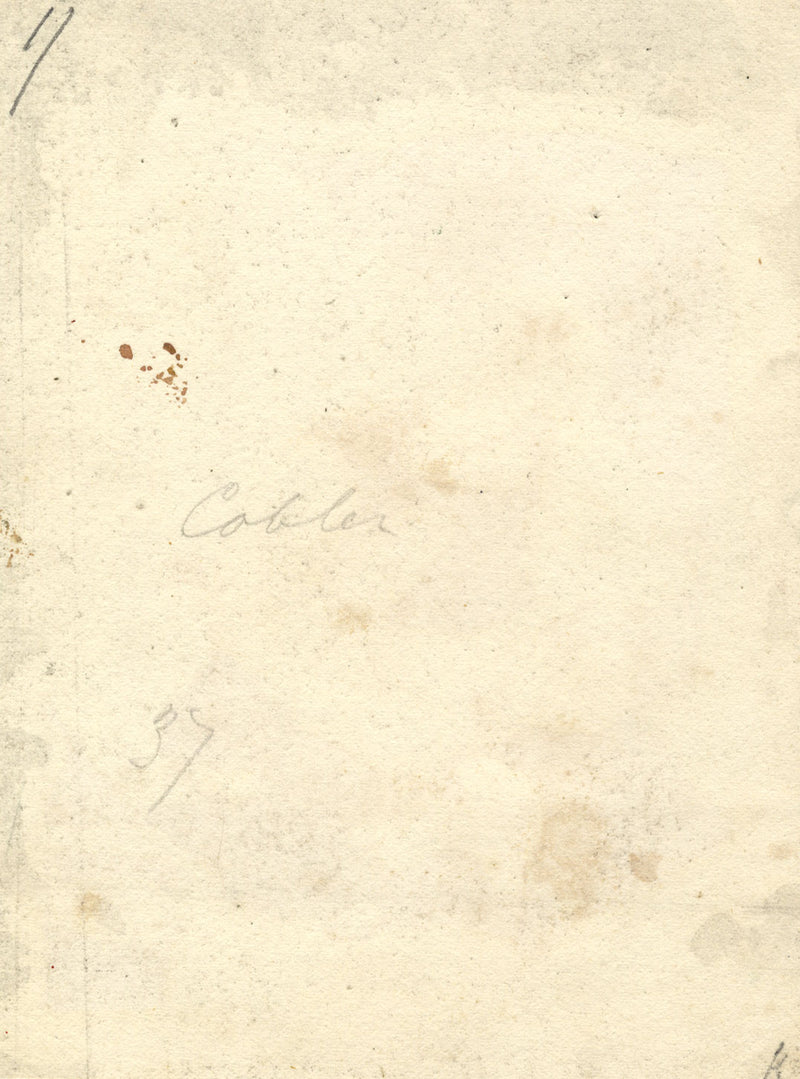 Cobbler after Adriaen van Ostade – Original mid-19th-century mezzotint print