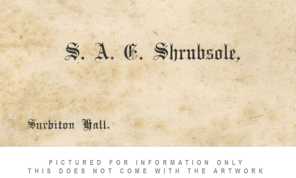 Sarah A.E. Shrubsole, Evening Landscape, Epsom Surrey –1908 watercolour painting