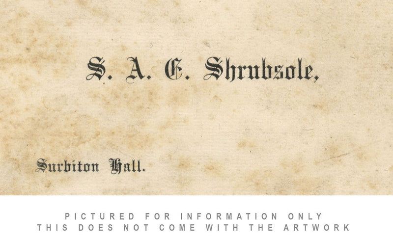 Sarah A.E. Shrubsole, Evening Landscape, Epsom Surrey –1908 watercolour painting