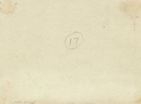 Travelling Figure Passing Cottages – Original 1848 watercolour painting