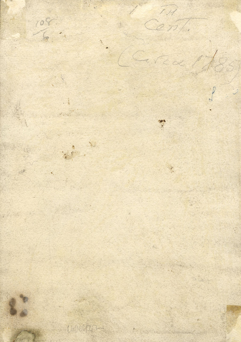 Circle of Robert Dighton, Peasant Mother & Children, c.1785 watercolour painting