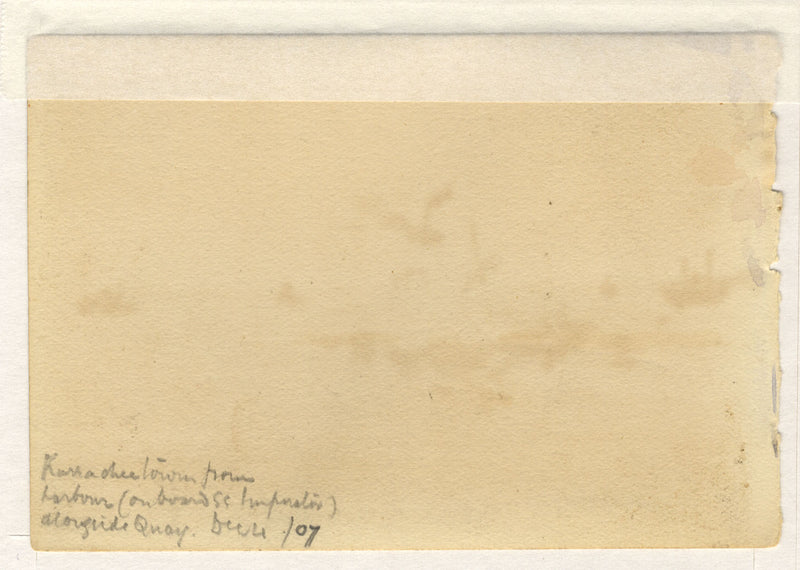 Conrad H.R. Carelli, Sunset, Ana Sagar Lake, Ajmer, India – 1908 watercolour