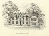 M.S. Smith, Mion House, Stratford-upon-Avon – 1870 pen & ink drawing