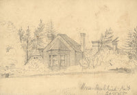 George Corson, House at Hawkhurst, Kent – Original 1855 graphite drawing