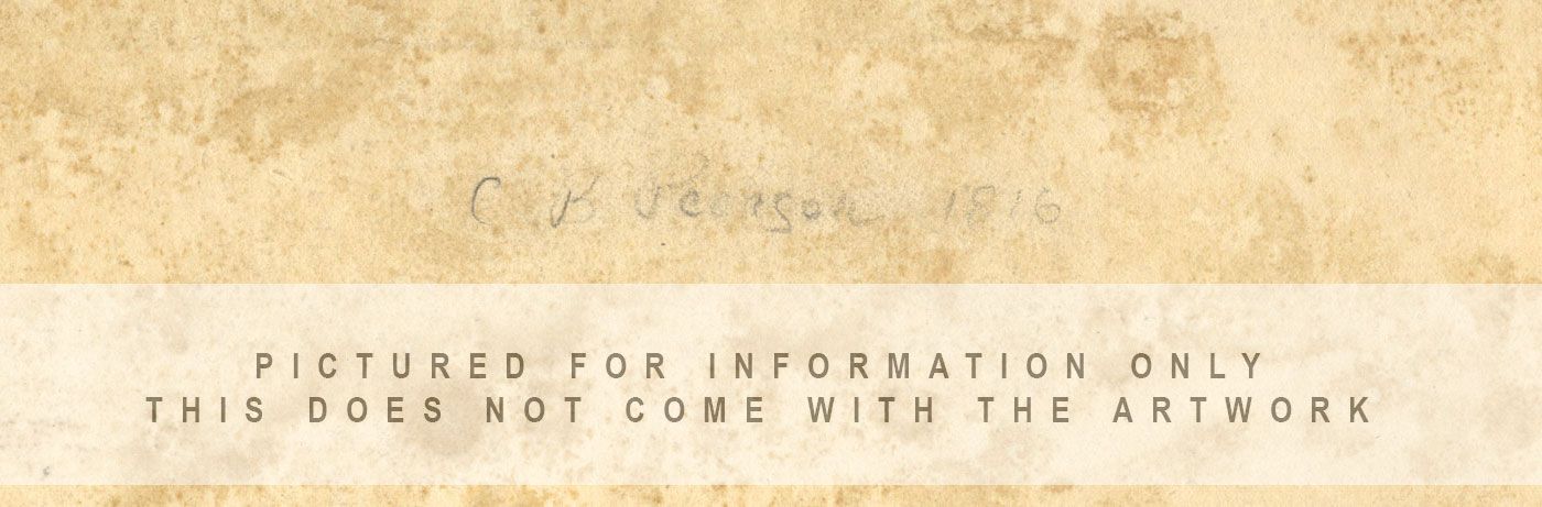 C.B. Pearson, Sailing Boat on the Thames, Iffley, Oxford – 1819 graphite drawing