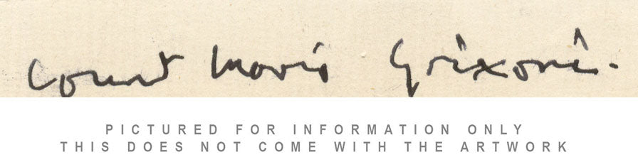 Conte Mario Grixoni, Ritratto ovale di dama edoardiana – Disegno di inizio XX secolo