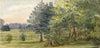 Mary C. Durst, Beaulieu Abbey Grounds, New Forest – 1887 watercolour painting