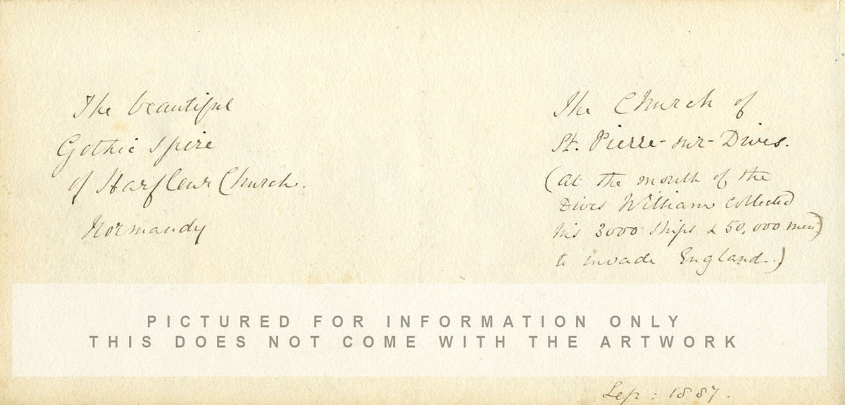 Mary C. Durst, Harfleur & Saint-Pierre-sur-Dives, Normandy – 1887 watercolour