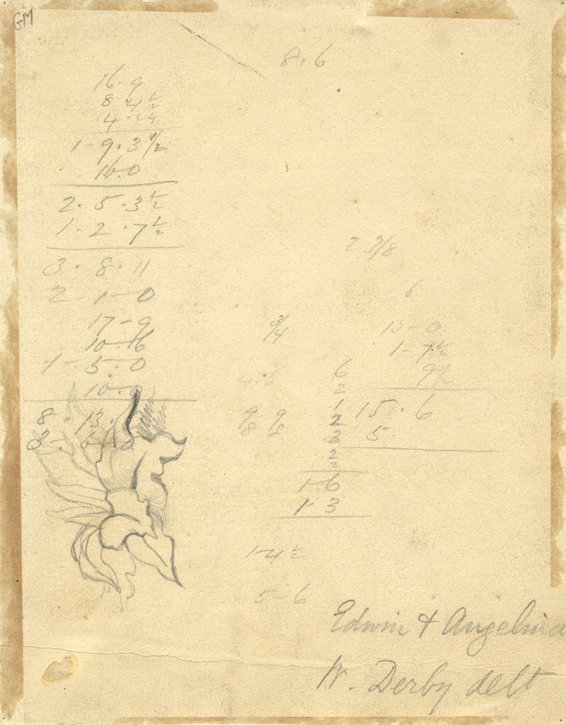 William Derby, Edwin y Angelina – Pintura en acuarela de principios del siglo XIX