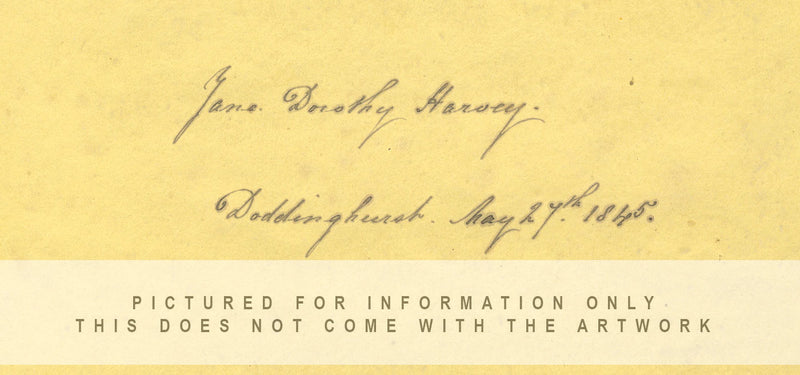 Jane D. Harvey, Figure sul molo, Neuhaus, Svizzera – disegno del XIX secolo