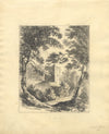 C.B. Pearson, Guildford Castle, Surrey – Original 1819 graphite drawing